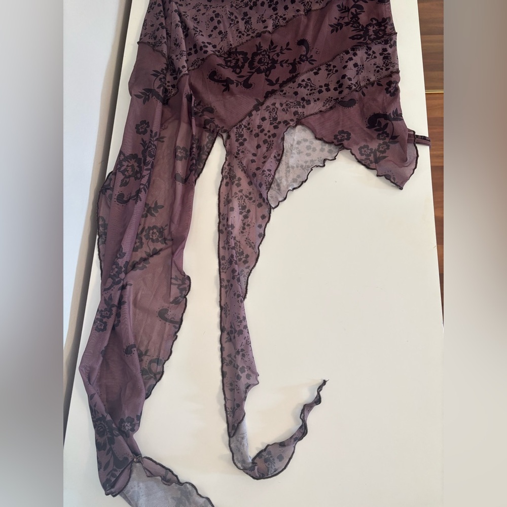 Floral Lace Sheer Women's Skirt